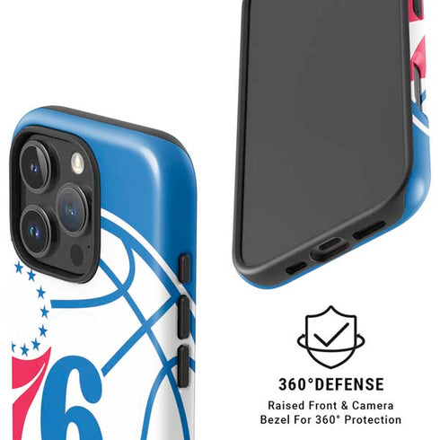 NBA Philadelphia 76ers Large Logo iPhone 16 Pro Magsafe Impact Case